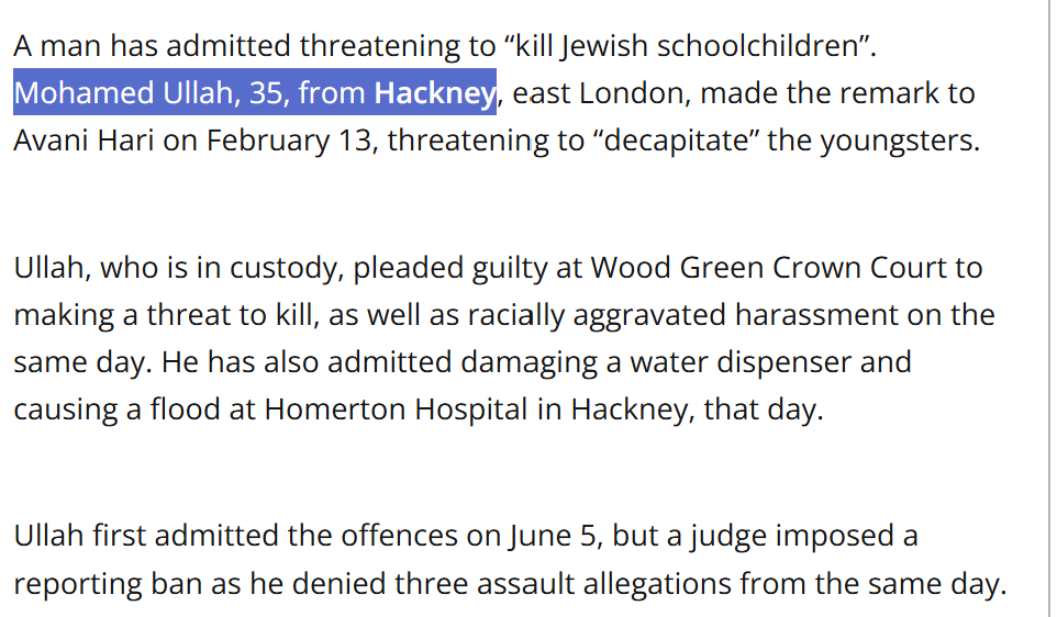 East London man admits threatening to decapitate Jewish schoolchildren and flooding hospital