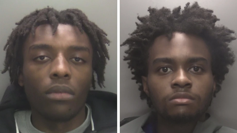 Robbers Richile Vangu (left) and Oluwatobiloba Akinrinola who 'humiliated' victims in TikTok videos jailed