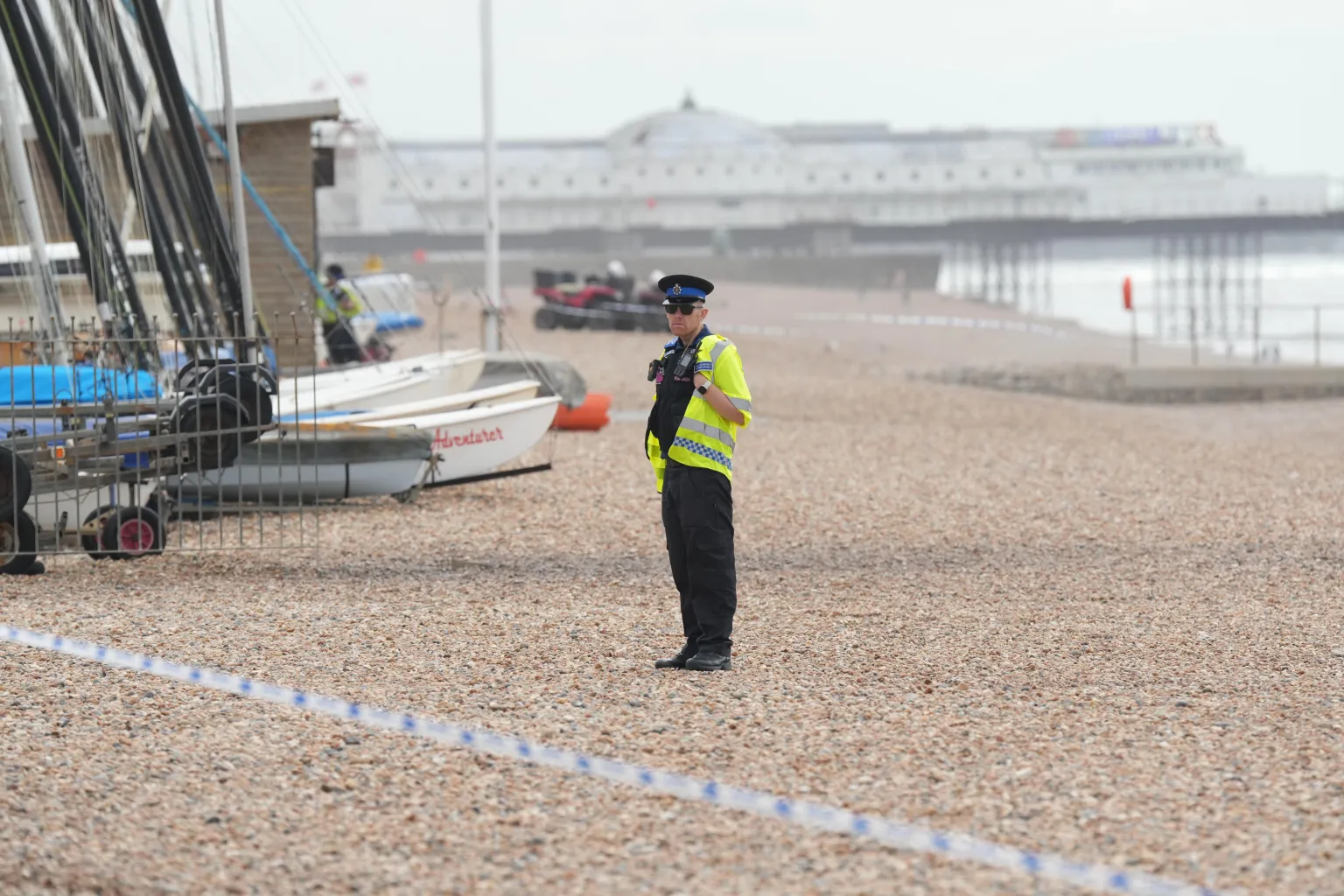 Yet another woman in her 20s 'raped on Brighton beach' as cops put up huge cordon with man, 28, arrested