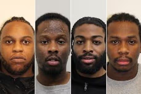 Gang sprayed tear gas in Heathrow Airport to steal women's suitcases. Tyrone Richards, 31, Anton Clarke-Butcher, 25, Omoneke Whyte, 31, and Denzel Eduardo, 29 jailed for less than a year
