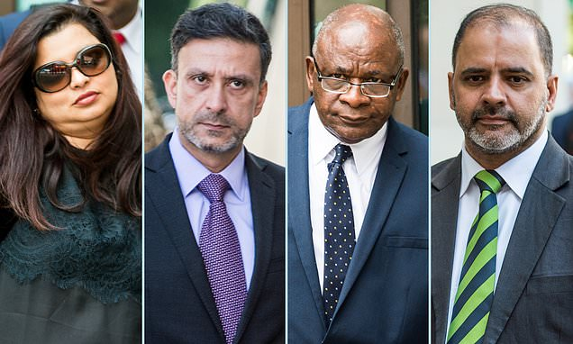Three judges [Rasib Ghaffar, Razi Shah, Kareena Maciel, Shahid Rashid] and five lawyers 'scammed taxpayer out of up to £12.6m in fake legal aid payments' | Daily Mail Online